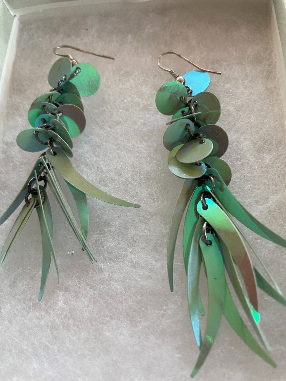 Irridescent earrings